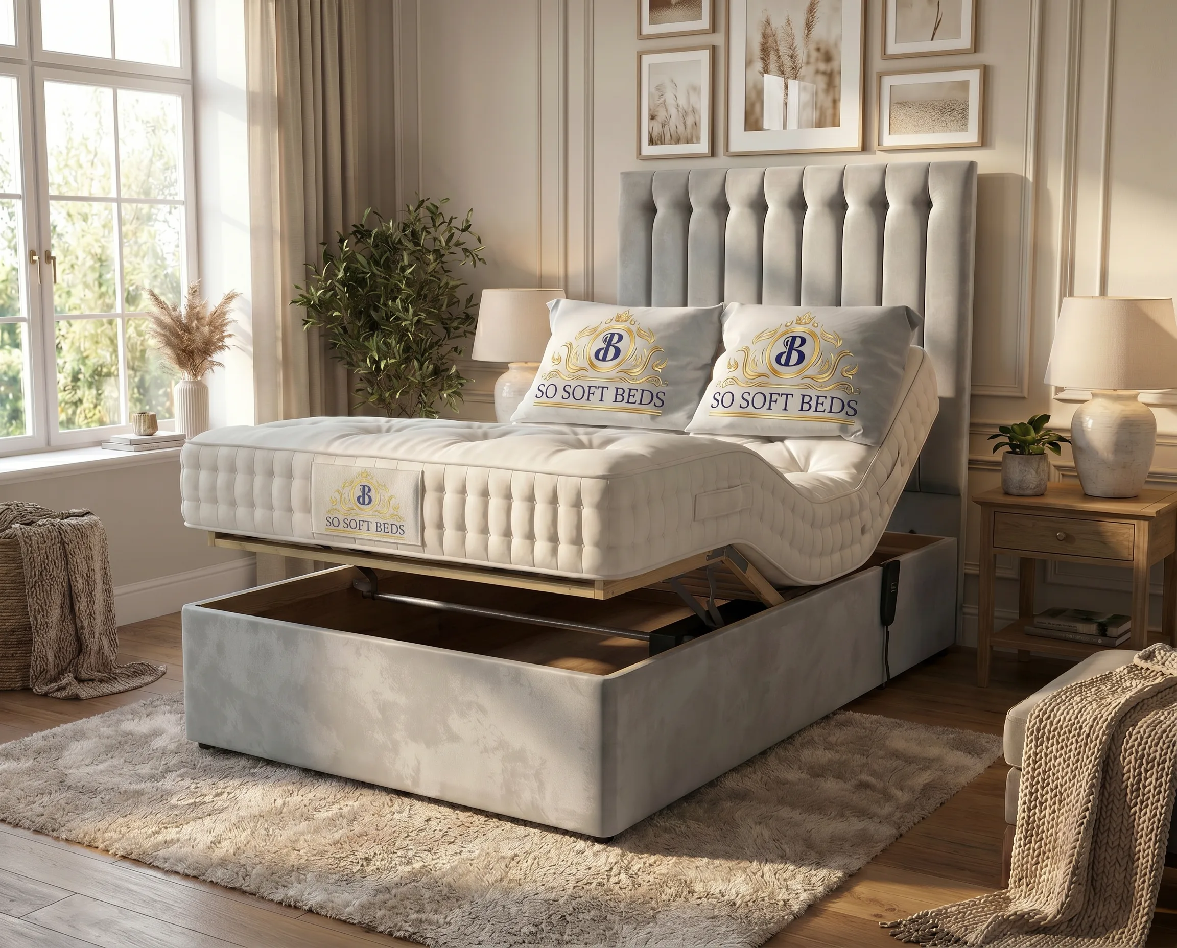 Single Operation Electric Adjustable Bed