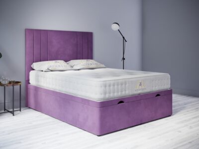 Naples Purple Ottoman Bed deep base