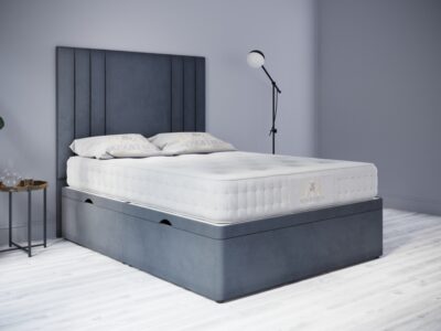 Panel headboard with Ottoman bed