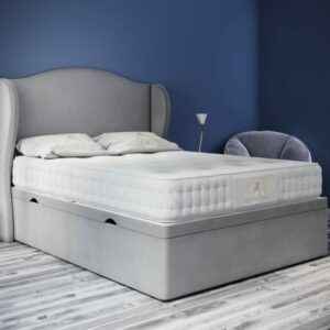 Wingback ottoman beds Grey