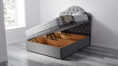Curvy Chesterfield Ottoman Bed